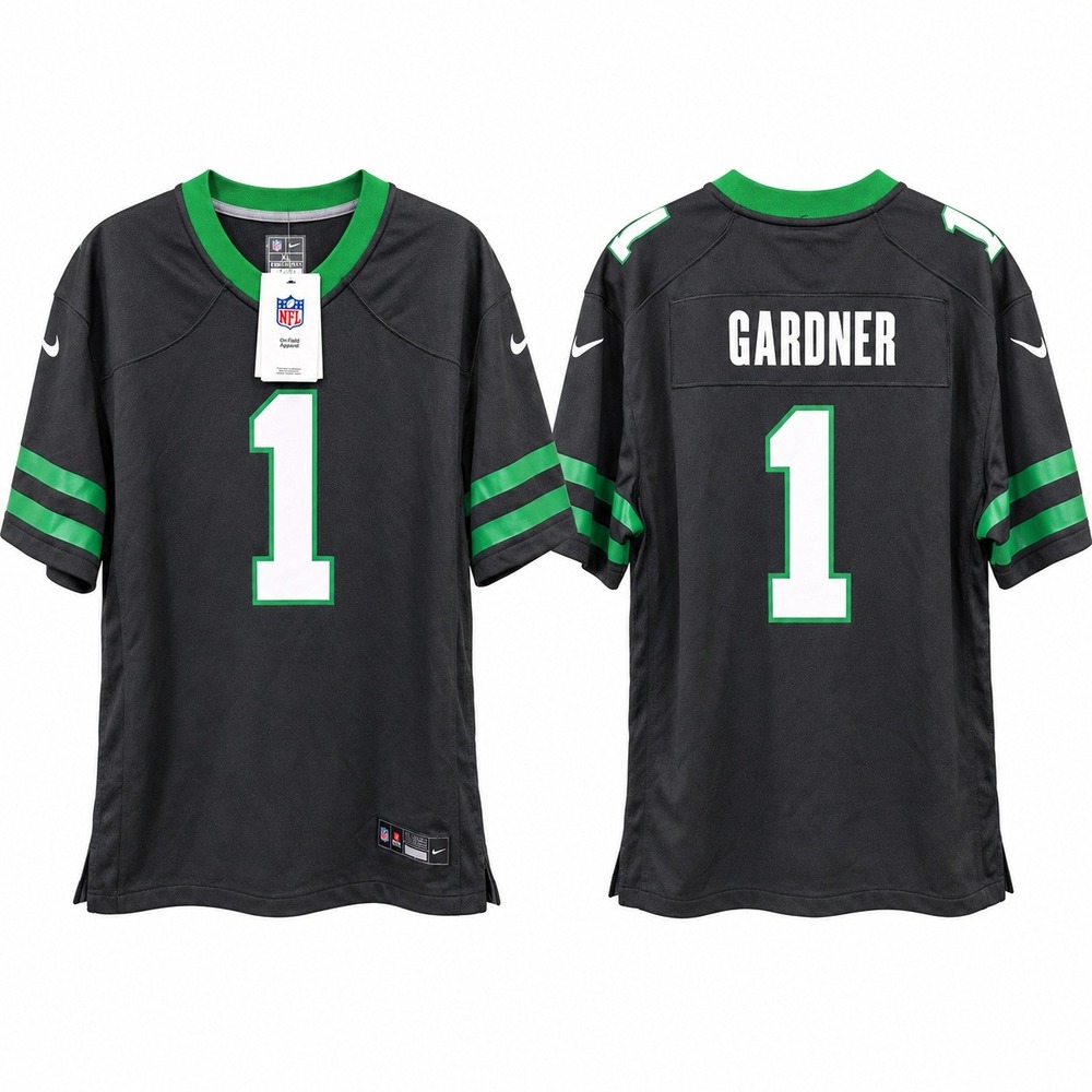 Nike New York Jets Ahmad "Sauce" Gardner #1 Black Alternate Jersey Youth XL NWT